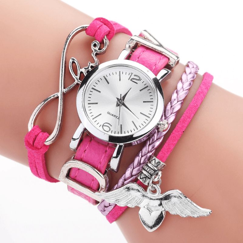 Duoya F1D262 Kærlighedskjole Dame Armbåndsur Retro Style Quartz Ure