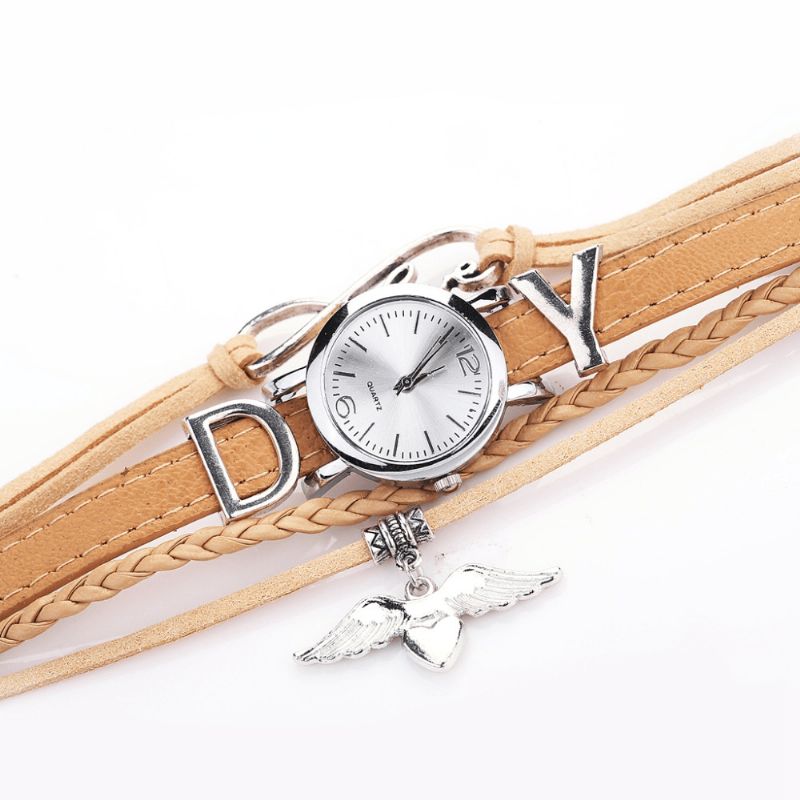 Duoya F1D262 Kærlighedskjole Dame Armbåndsur Retro Style Quartz Ure