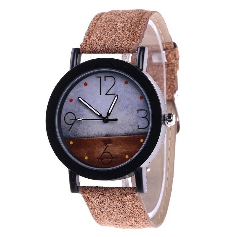 Fshion Dameur Color Dial Retro Quartz ur