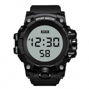 Honhx 55F-783 Mænd Lysende Display Stopur Vækkeur Mode Digital Watch