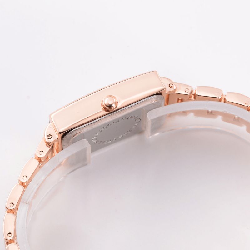 Lvpai G1P288 Elegant Design Dame Armbåndsur Rektangel Fuldt Stål Kvartsur