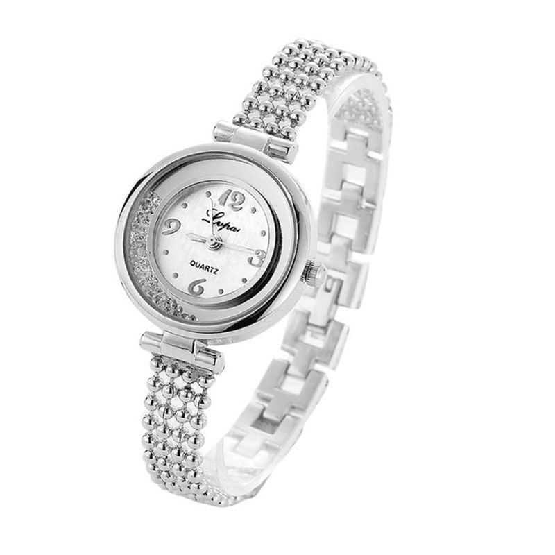 Lvpai P132 Elegant Design Shining Dame Armbånd Watch Rhinestone Quartz ur