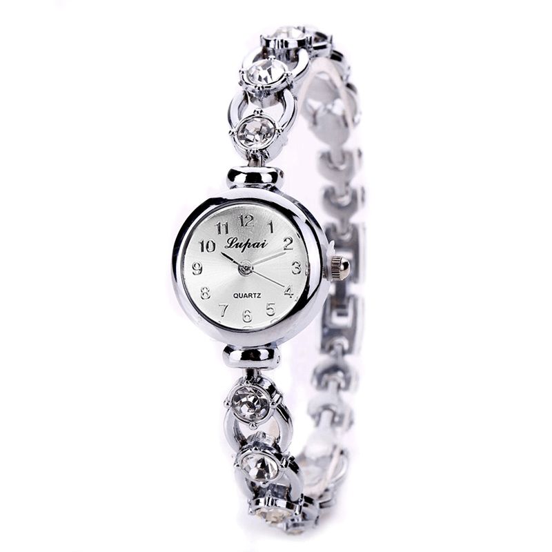 Lvpai Xr720 Golden Dame Armbåndsur Crystal Shining Quartz Armbåndsur