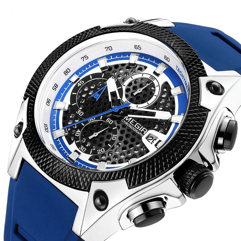 Megir 2127 Mode Herreur Multi-Function Chronograph Sport Quartz ur