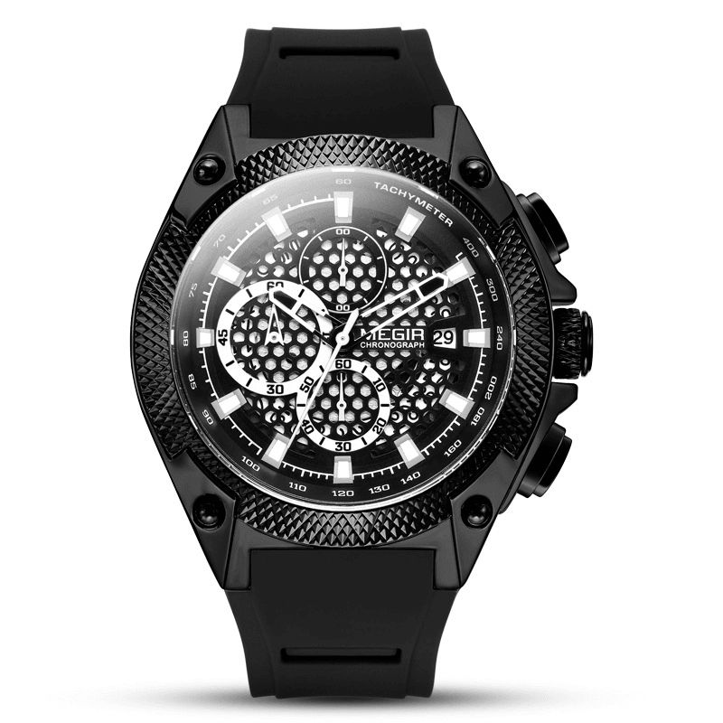 Megir 2127 Mode Herreur Multi-Function Chronograph Sport Quartz ur