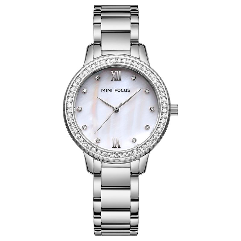 Mini Focus Mf0226L Luksusmærke Modestil Dame Armbåndsur Diamond Kvartsur Til Kvinder