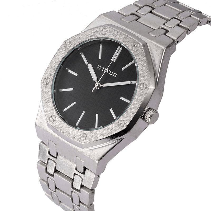 Mode Casual Simple Dial Zink Alloy Strap Par Watch Quartz ur