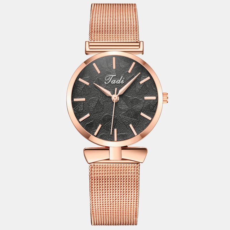 Moderigtigt Elegant Kvindeur Life Vandtæt Legering Justerbar Band Case No Number Dial Quartz ur