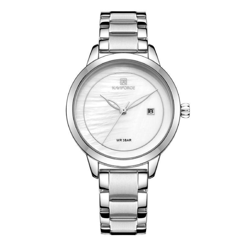 Naviforce 5008 Elegant Design Dame Armbåndsur Vandtæt Dato Display Quartz Ur