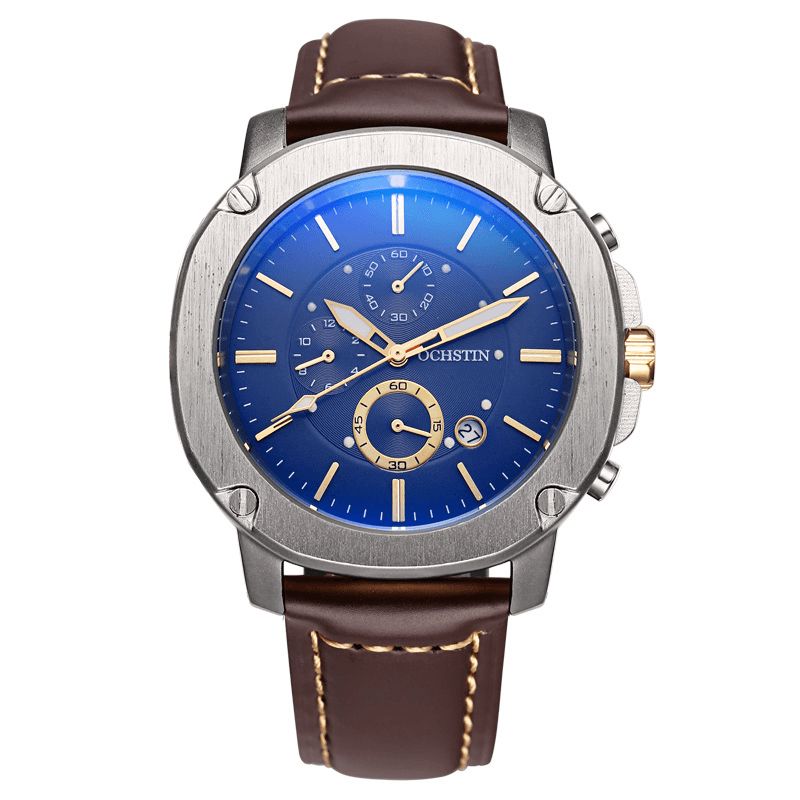 Ochstin Gq039 Bussiness Style Herrearmbåndsur Gentlement Quartz Movement Watch