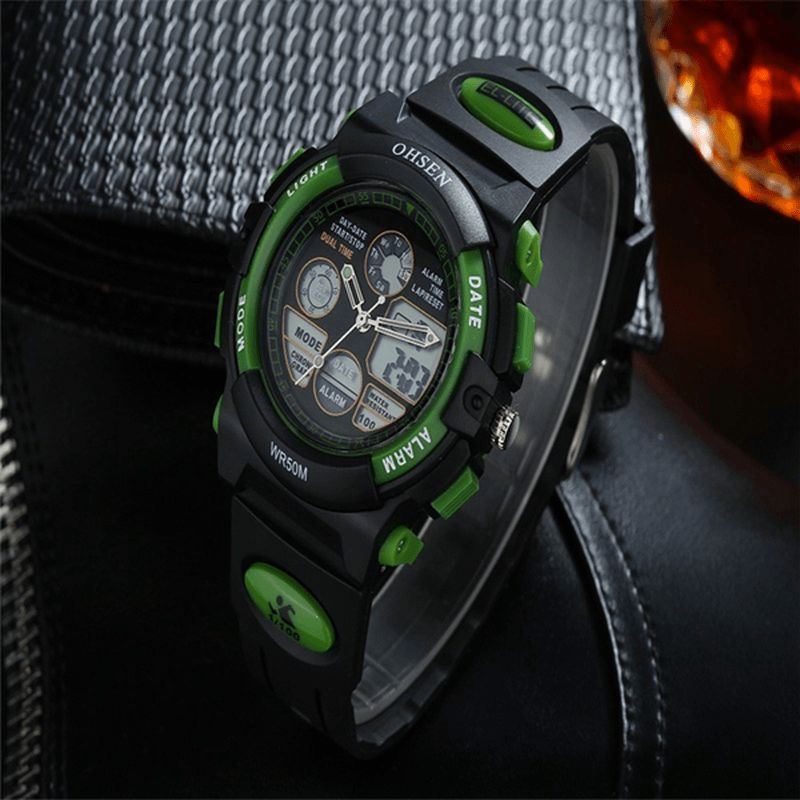 Ohsen Ad1501 Herre Dame Led Mode Casual Sport Watch