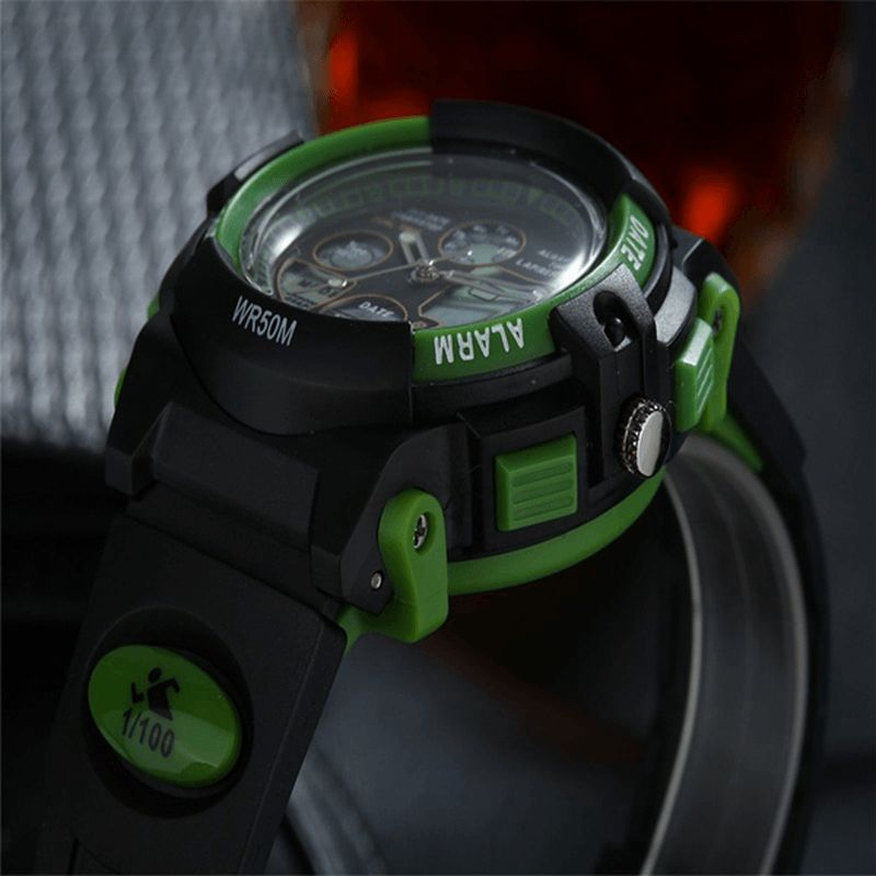 Ohsen Ad1501 Herre Dame Led Mode Casual Sport Watch