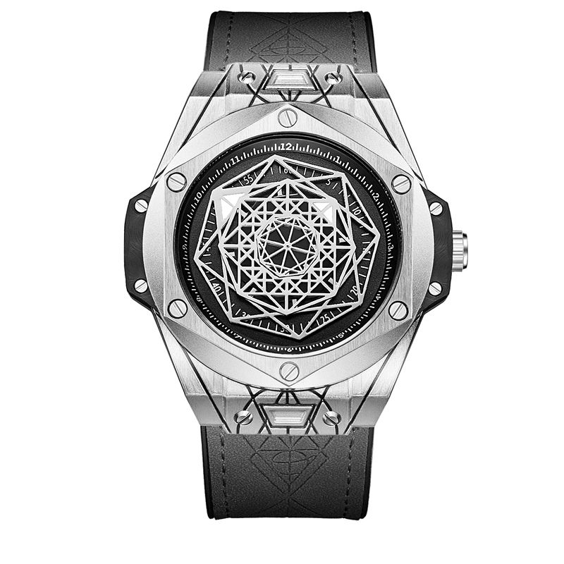 Onola On3810 Mode Herreur Creative Dial Læderrem Vandtæt Trend Quartz ur