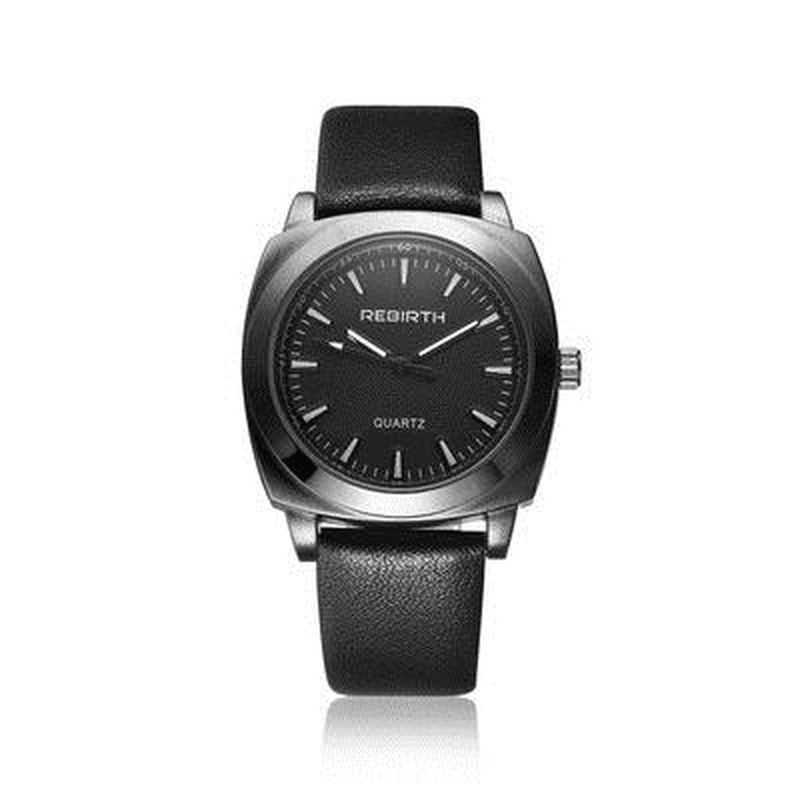 Rebirth Re042 Casual Style Vandtæt Kvinder Armbåndsur Læderrem Quartz Ure