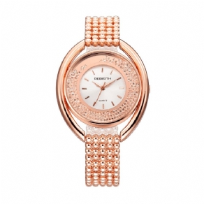 Rebirth Re079 Mode Kvinder Kvarts Ur Dame Luksus Diamond Steel Strap Armbåndsur