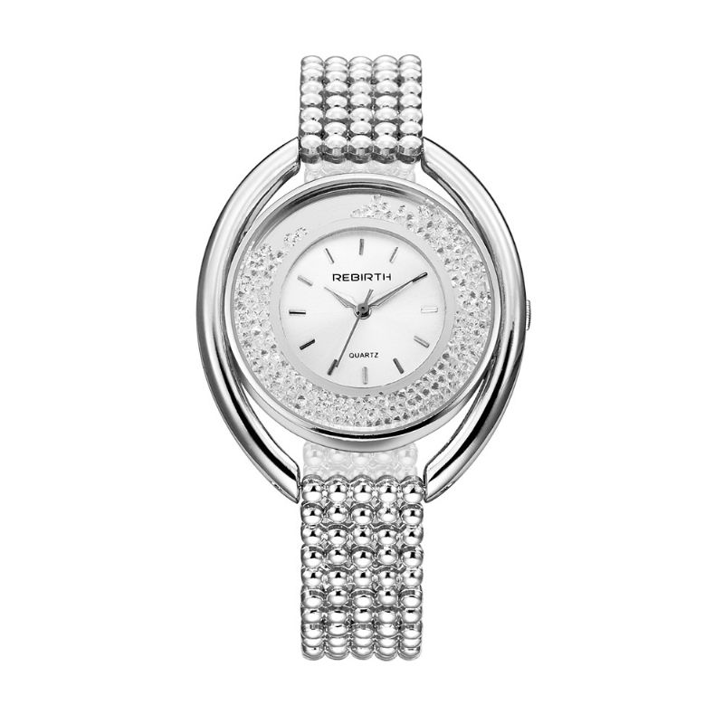 Rebirth Re079 Mode Kvinder Kvarts Ur Dame Luksus Diamond Steel Strap Armbåndsur