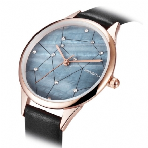 Rebirth Re086 Starry Sky Kvinder Armbåndsur Rose Gold Case Quartz ur