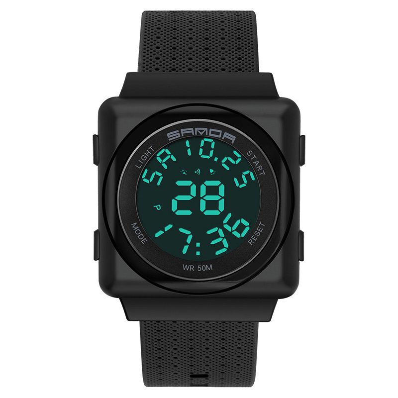 Sanda 2000 Cool Sport Watch Shockproof Luminous Display Mode 50M Vandtæt Digitalur