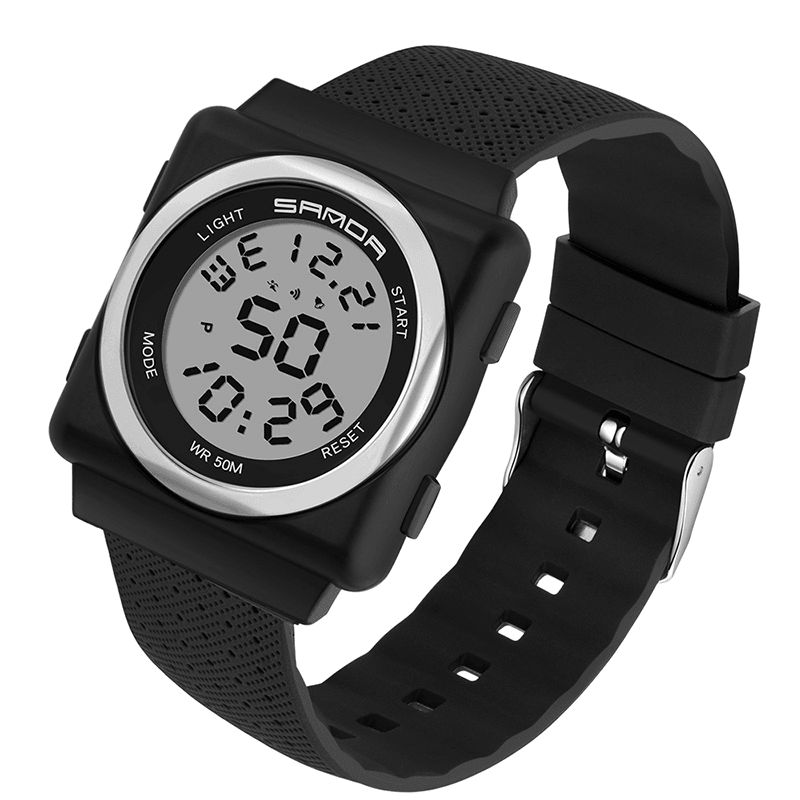 Sanda 2000 Cool Sport Watch Shockproof Luminous Display Mode 50M Vandtæt Digitalur