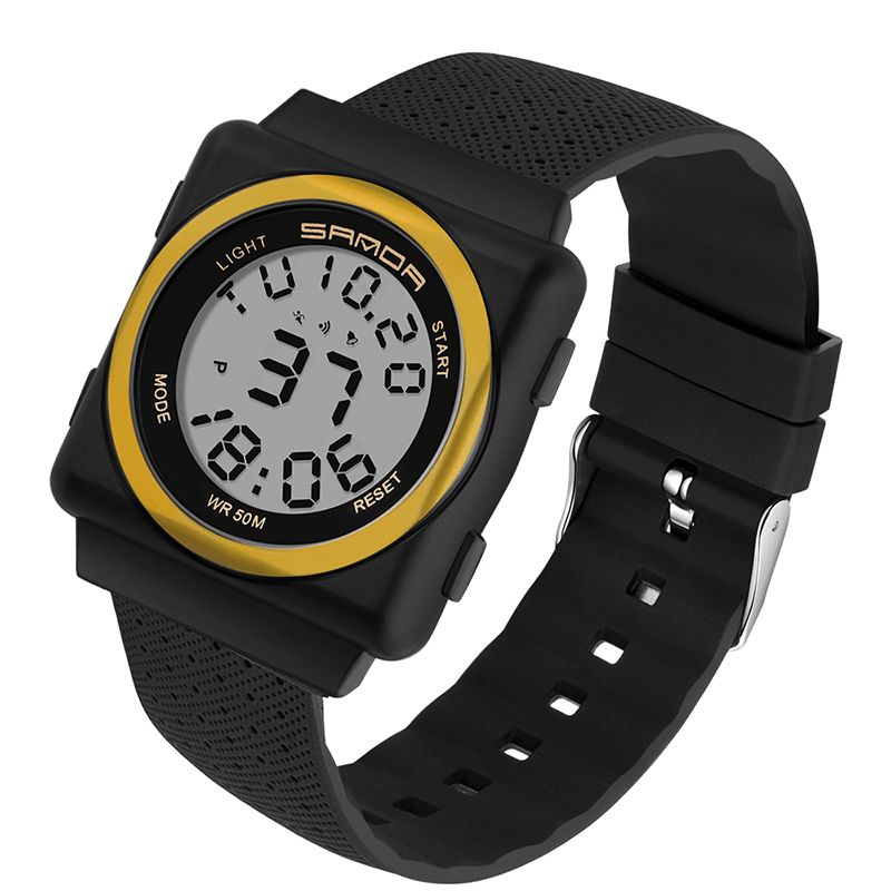 Sanda 2000 Cool Sport Watch Shockproof Luminous Display Mode 50M Vandtæt Digitalur