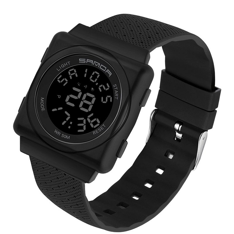 Sanda 2000 Cool Sport Watch Shockproof Luminous Display Mode 50M Vandtæt Digitalur