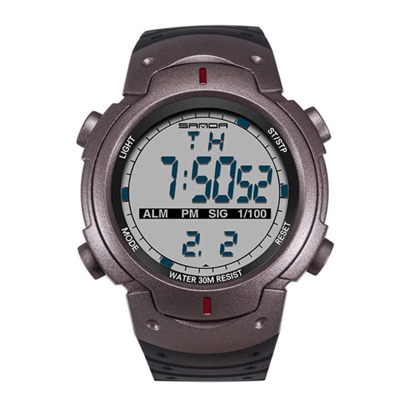 Sanda 269 Digital Watch Luminous Motion Timing Stopur Kalender Alarm Watch Outdoor Sports Watch