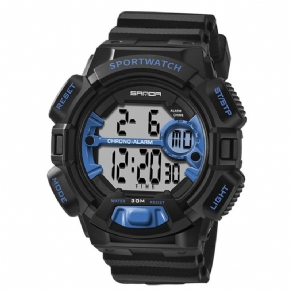 Sanda 319 Digital Watch Lysende Display Kalender Alarm Stopur Ur Outdoor Sport Watch