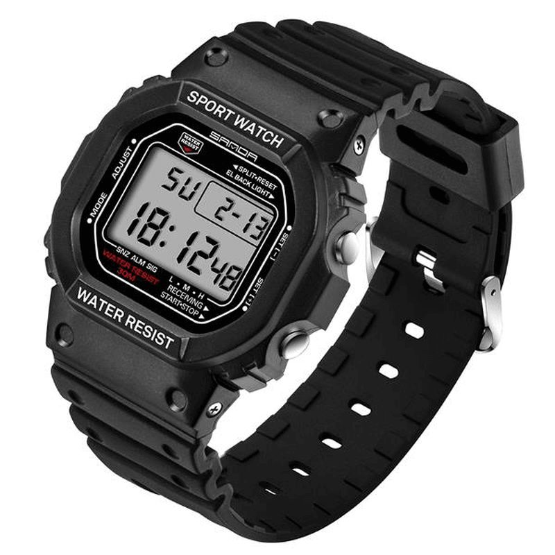 Sanda 329 Mode Led Display Herreur Vandtæt Sport Digital Watch