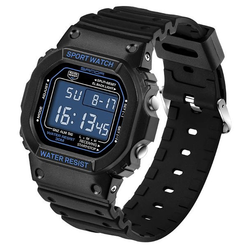 Sanda 329 Mode Led Display Herreur Vandtæt Sport Digital Watch