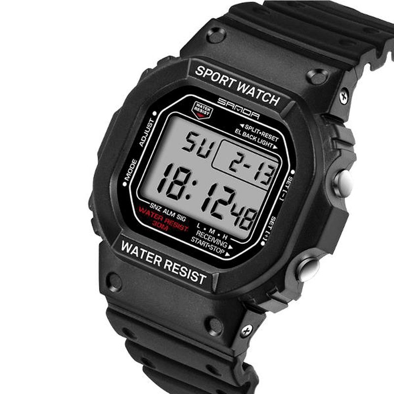 Sanda 329 Mode Led Display Herreur Vandtæt Sport Digital Watch