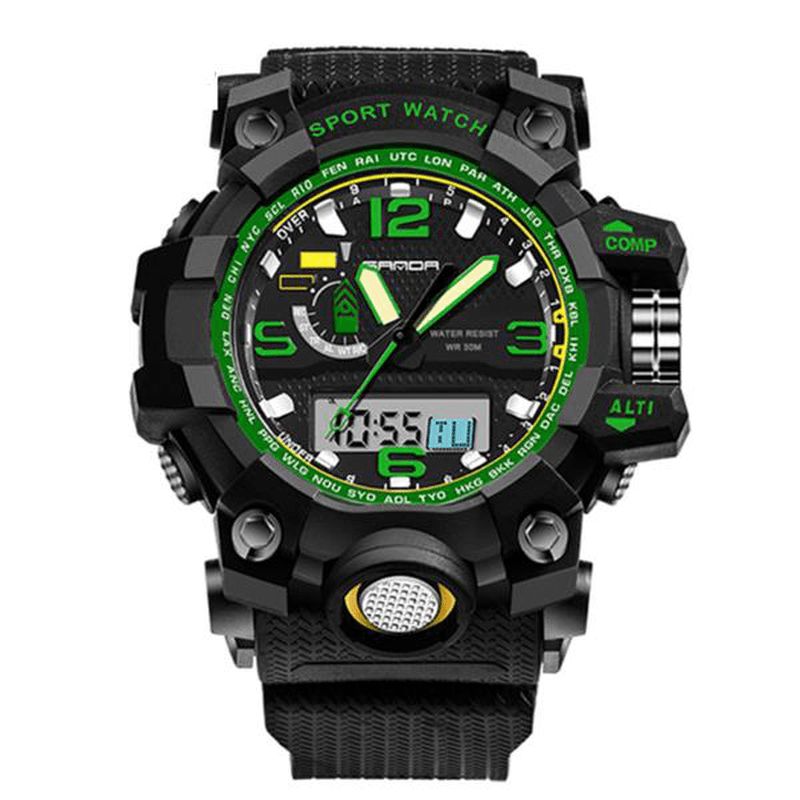 Sanda 732 Mode Led Display Herreur 30M Vandtæt Sport Digital Watch