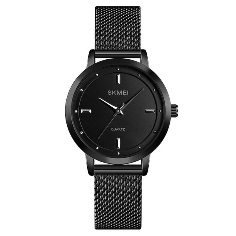 Skemi 1528 Rustfrit Stålrem Casual Style Vandtæt Mode Kvinder Armbåndsure Quartz ur