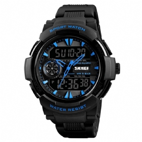 Skmei 1320 Dual Display Digital Watch Herre Chronograph Alarm Watch Mode Vandtæt Sport Watch