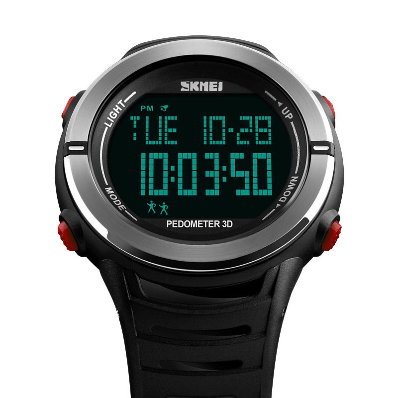 Skmei 1322 Digitalur Mandlig Mode Sport Multi-Funktion Alarm Skridttæller Armbåndsur