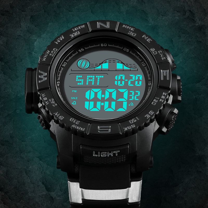 Skmei 1380 Chrono Lysende Ur Dato Uge Display Digital Watch