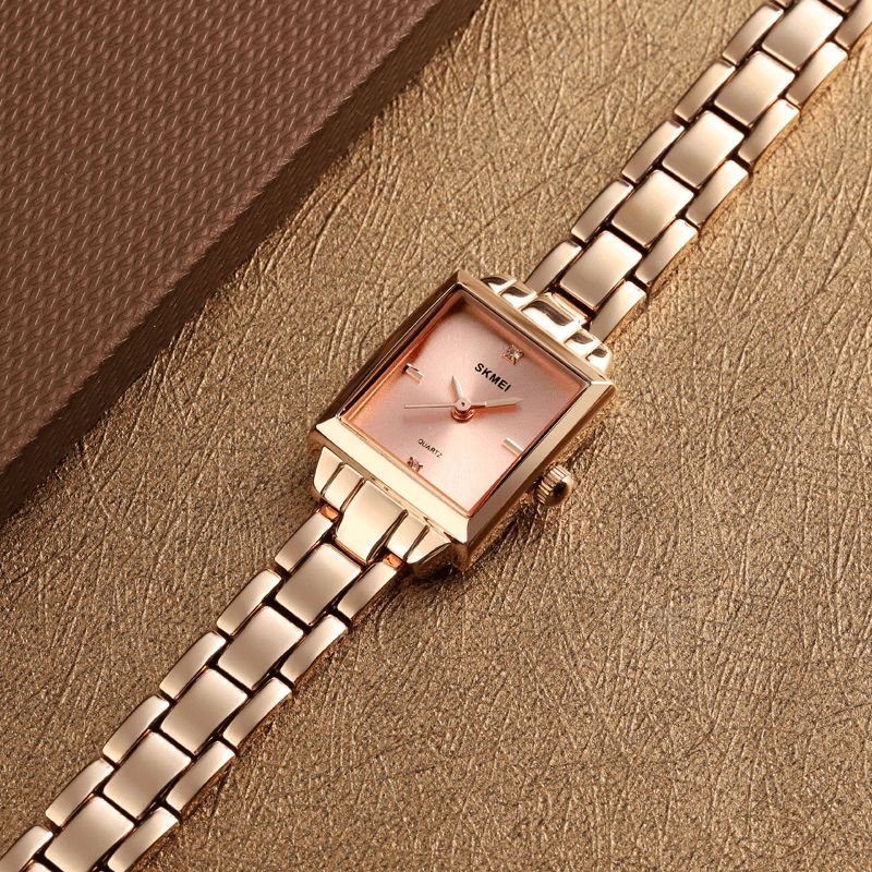 Skmei 1407 Mode Dame Watch Light Luxury 3Atm Vandtæt Rustfri Strap Quartz ur