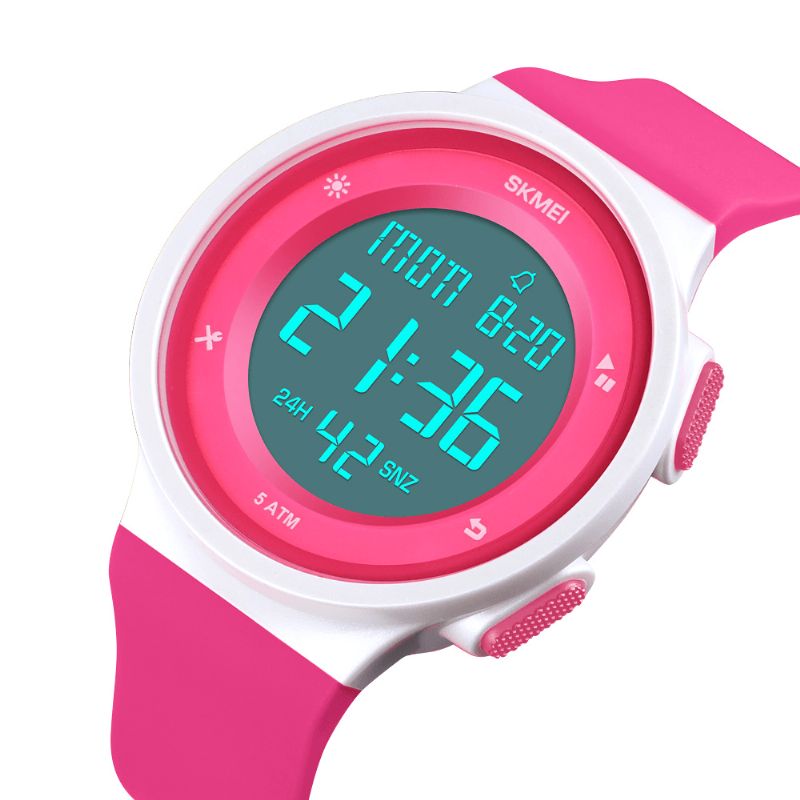 Skmei 1445 Mode Silikone Vandtæt Led Outdoor Sport Digital Watch