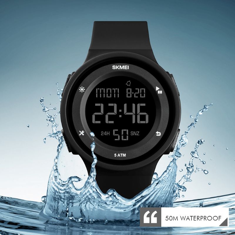 Skmei 1445 Mode Silikone Vandtæt Led Outdoor Sport Digital Watch