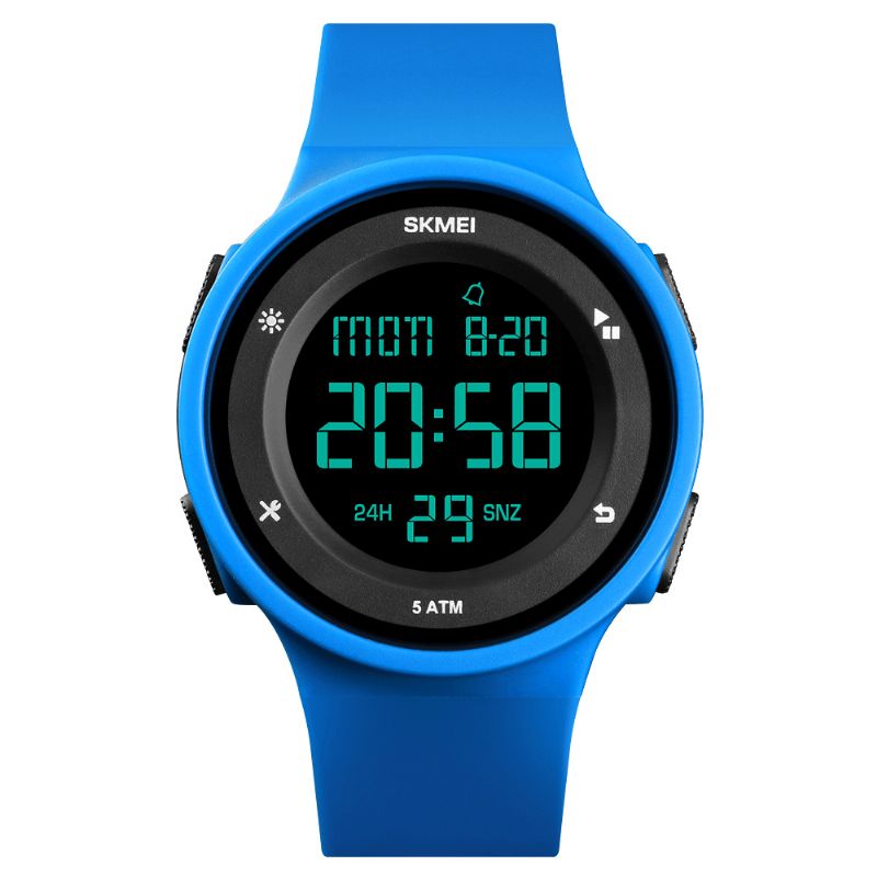 Skmei 1445 Mode Silikone Vandtæt Led Outdoor Sport Digital Watch