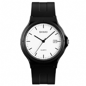 Skmei 1449 Simple Black Pointer Mode Farverige Mænd Kvinder Quartz ur