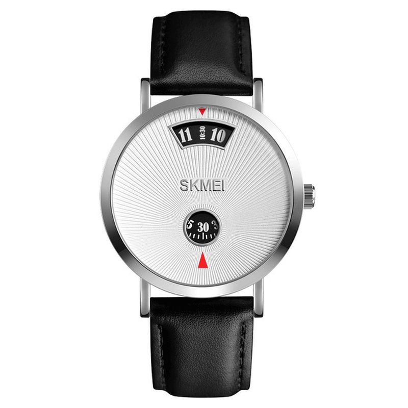 Skmei 1489 Creative Dial Design 30M Vandtæt Business Style Herreur Quartz ur