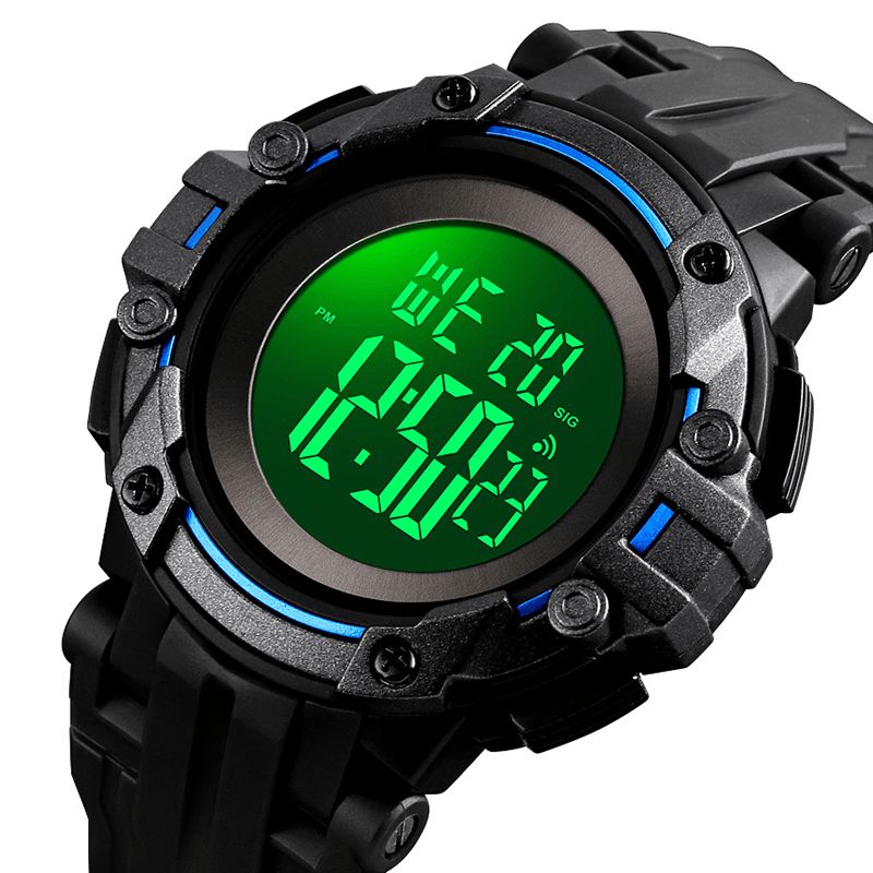 Skmei 1545 Alarm Chronograph Luminous 5Atm Military Style Sports Herre Watch Digital Watch