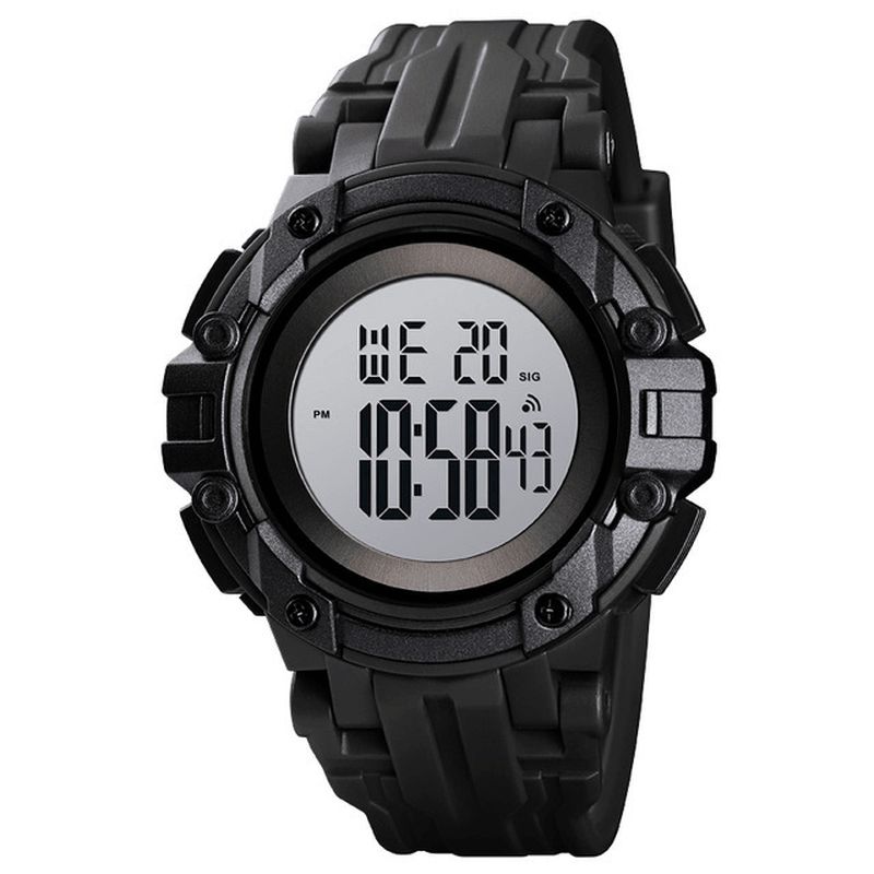 Skmei 1545 Alarm Chronograph Luminous 5Atm Military Style Sports Herre Watch Digital Watch