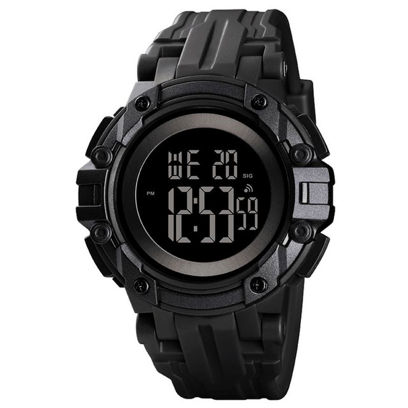 Skmei 1545 Alarm Chronograph Luminous 5Atm Military Style Sports Herre Watch Digital Watch