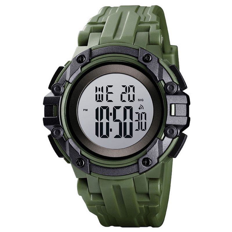 Skmei 1545 Alarm Chronograph Luminous 5Atm Military Style Sports Herre Watch Digital Watch