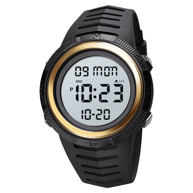 Skmei 1632 Sport Ur Dato Uge Display Kronograf Stopur Vandtæt Led Nat Digital Watch