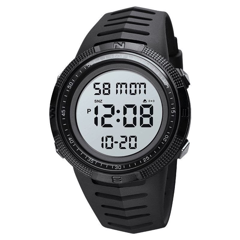 Skmei 1632 Sport Ur Dato Uge Display Kronograf Stopur Vandtæt Led Nat Digital Watch