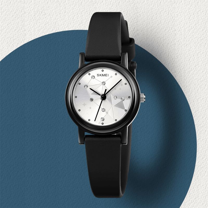 Skmei 1659 Casual Watch Small Dial Vandtæt Mode Simple Kvindeur