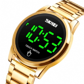 Skmei 1684 Sports Casual Led Display Lysende Touch Screen 3Atm Vandtæt Herre Digital Watch