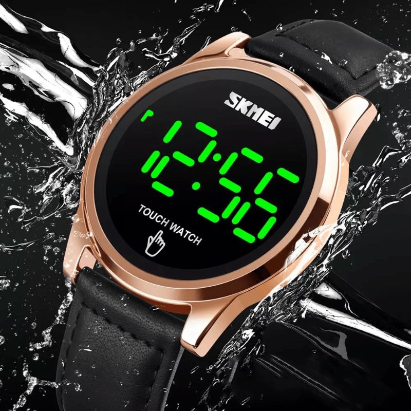 Skmei 1684 Sports Casual Led Display Lysende Touch Screen 3Atm Vandtæt Herre Digital Watch